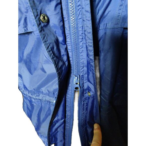 Helly Hansen Packable lined Jacket lWindbreaker Hooded Waterproof Men's Blue M - Picture 3 of 11